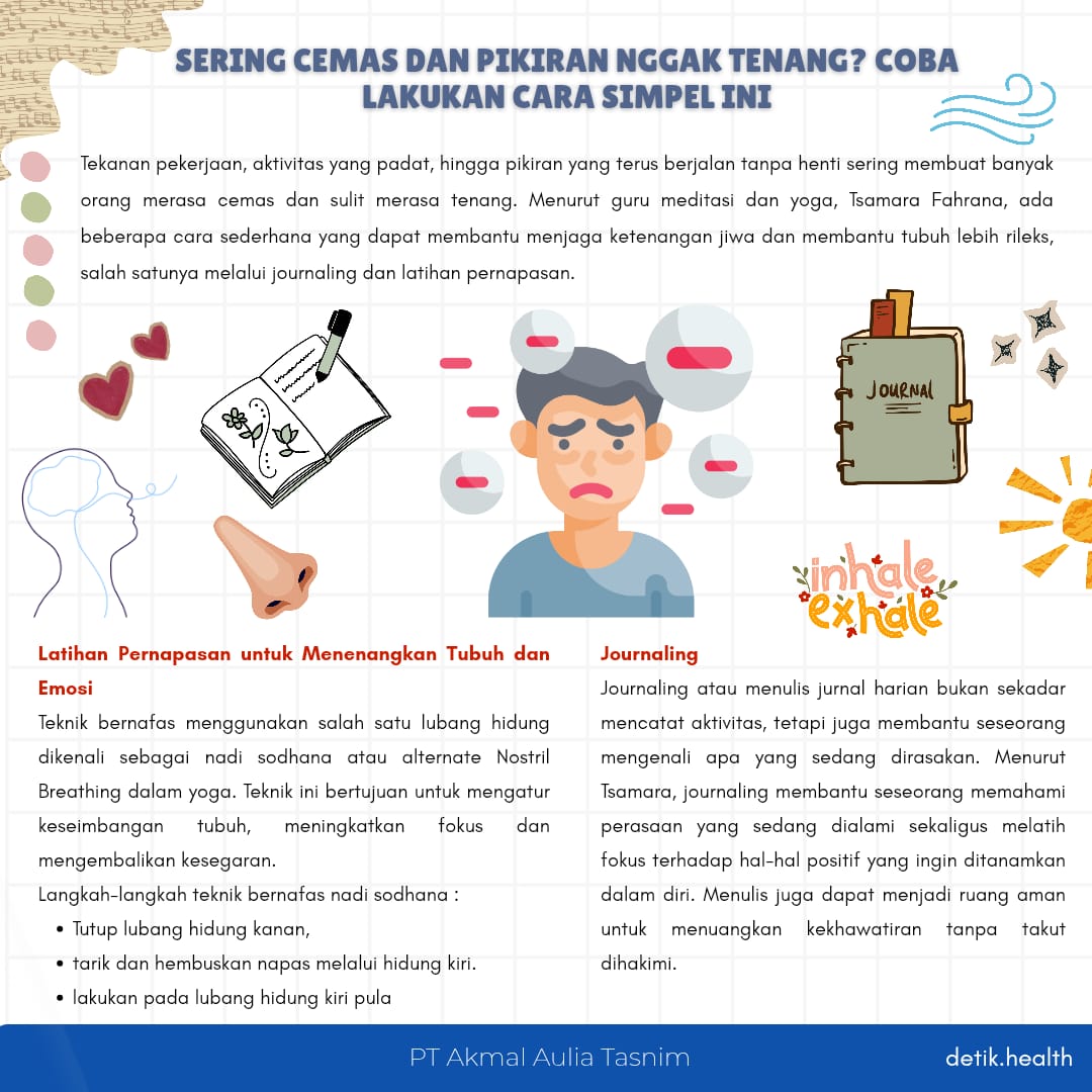 Gambar artikel Sering Cemas dan Pikiran Sulit Tenang? Kenali Cara Sederhana untuk Menjaga Kesehatan Mental