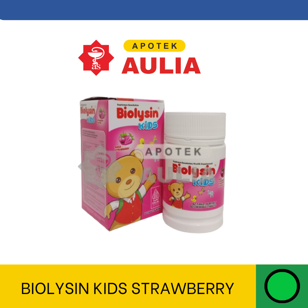 BIOLYSIN KIDS STRAWBERRY TAB 30S BTL